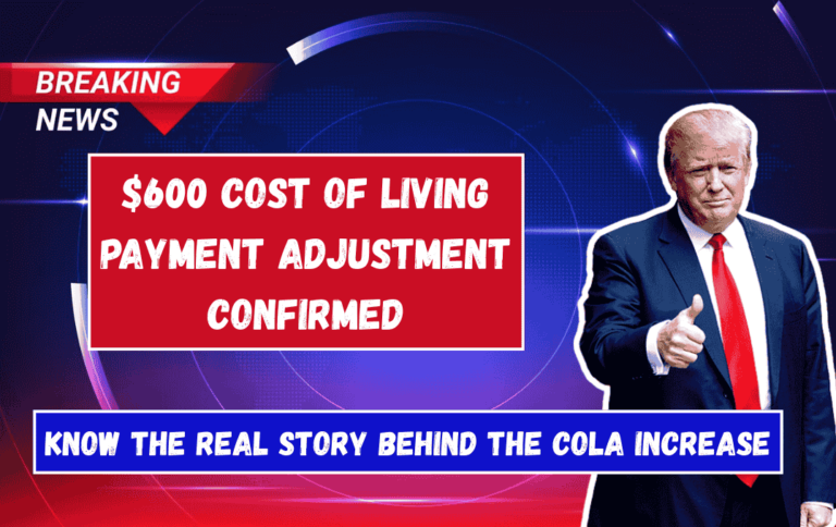 $600 Cost of Living Payment Adjustment Confirmed Know the real story behind the COLA increase