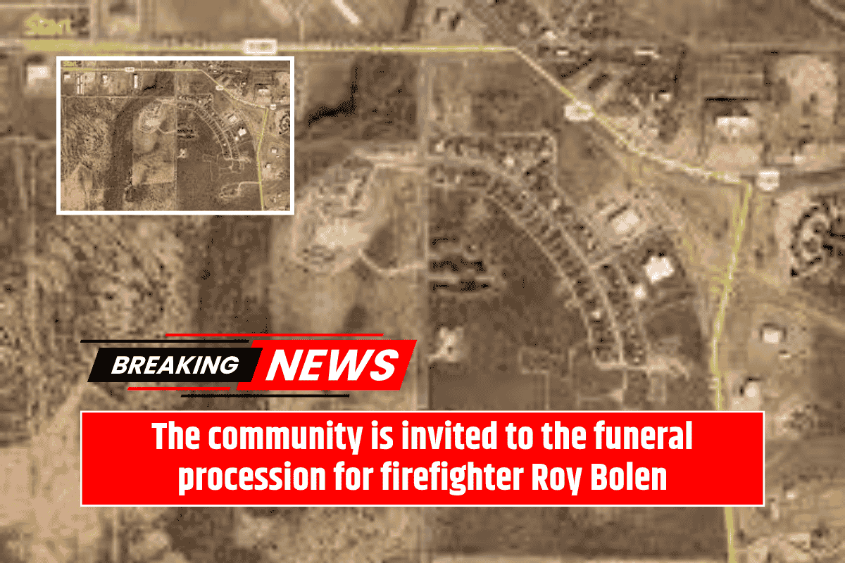 The community is invited to the funeral procession for firefighter Roy Bolen