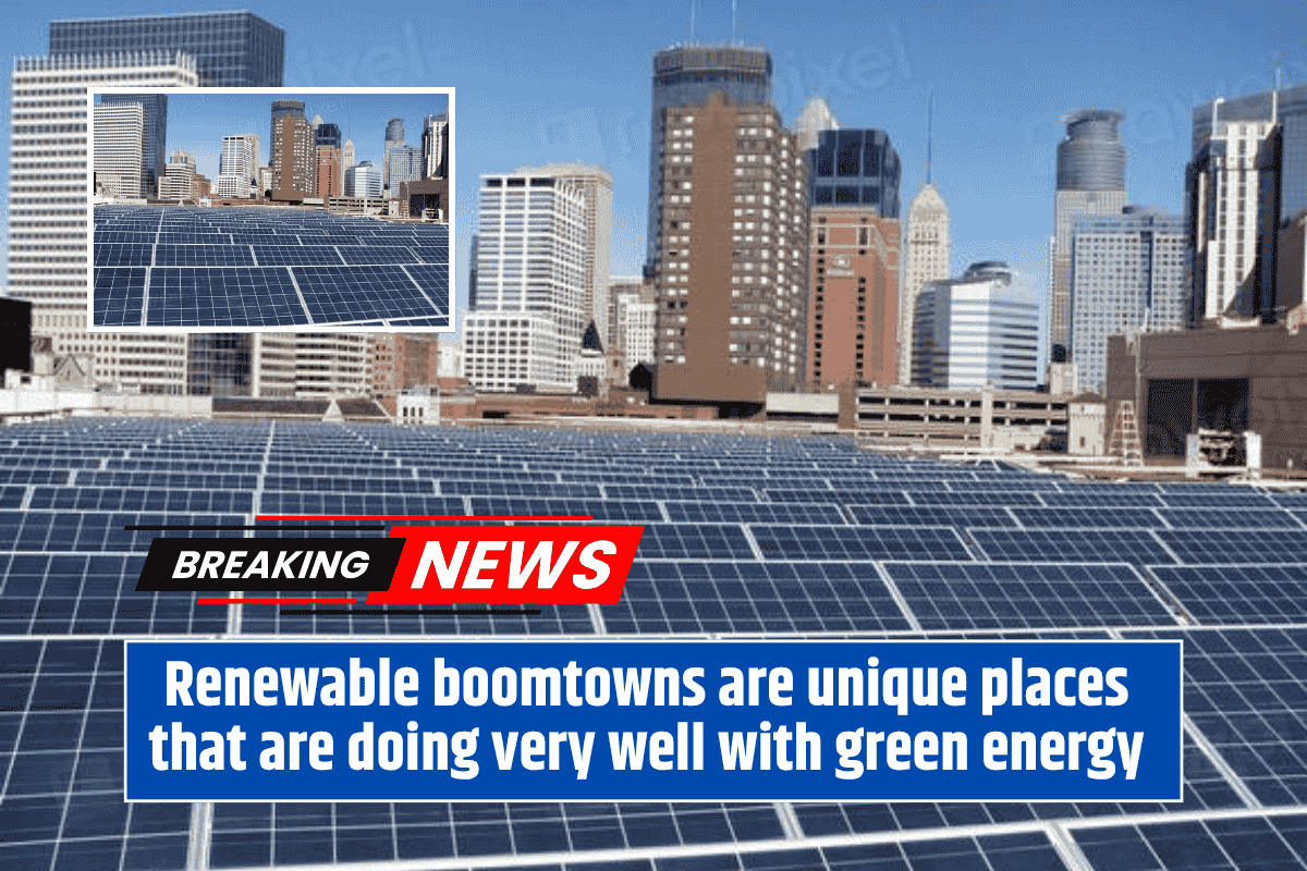 Renewable boomtowns are unique places that are doing very well with green energy