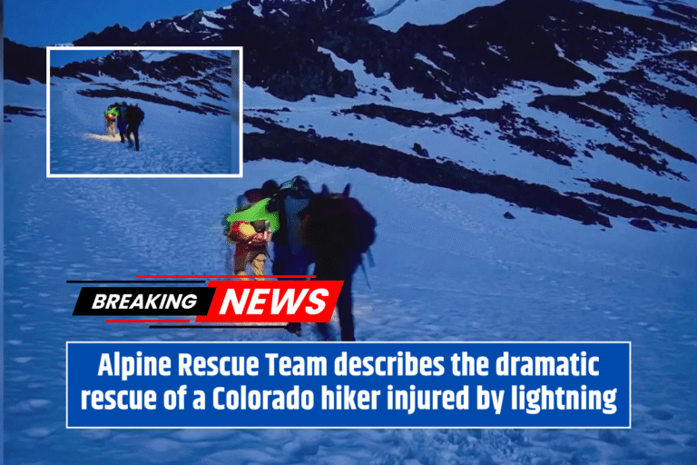 Alpine Rescue Team describes the dramatic rescue of a Colorado hiker injured by lightning