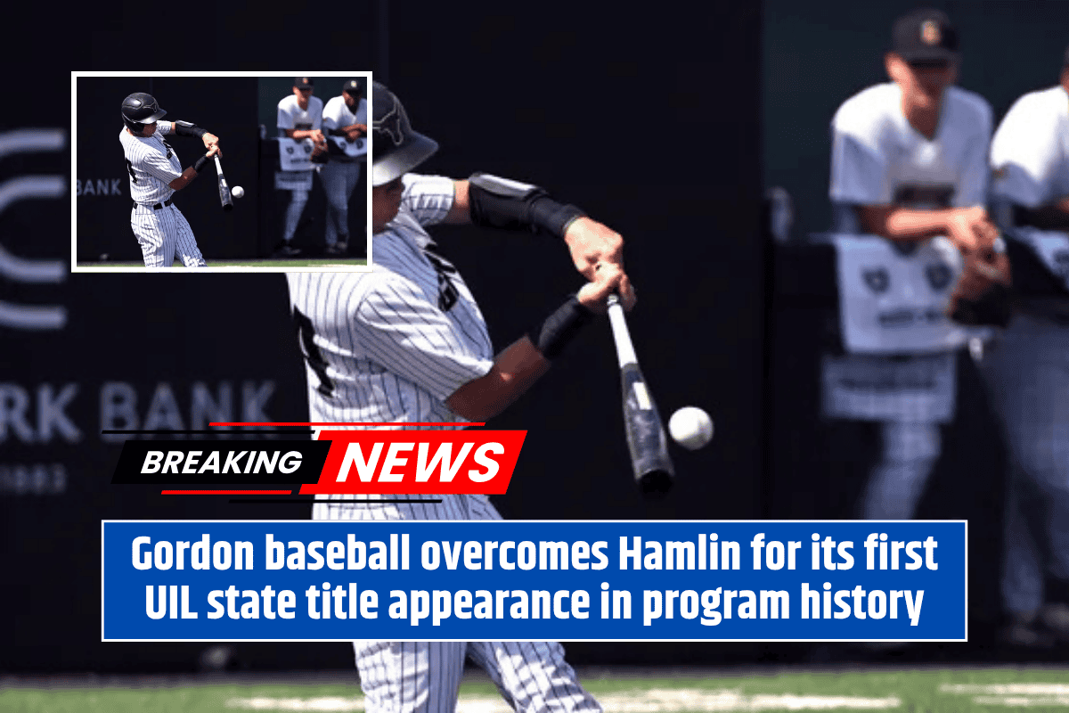 Gordon baseball overcomes Hamlin for its first UIL state title appearance in program history