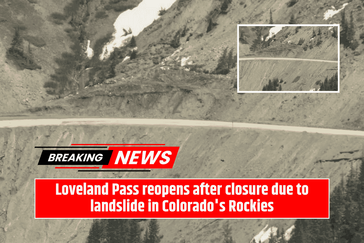 Loveland Pass reopens after closure due to landslide in Colorado's Rockies