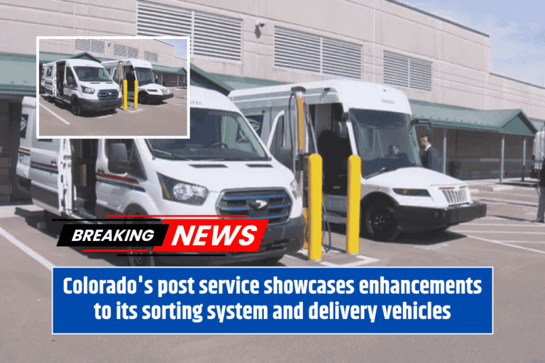 Colorado's post service showcases enhancements to its sorting system and delivery vehicles