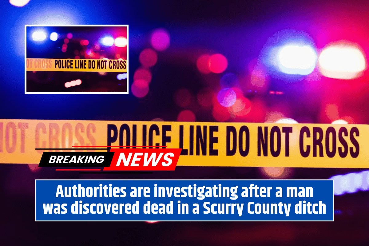 Authorities are investigating after a man was discovered dead in a Scurry County ditch