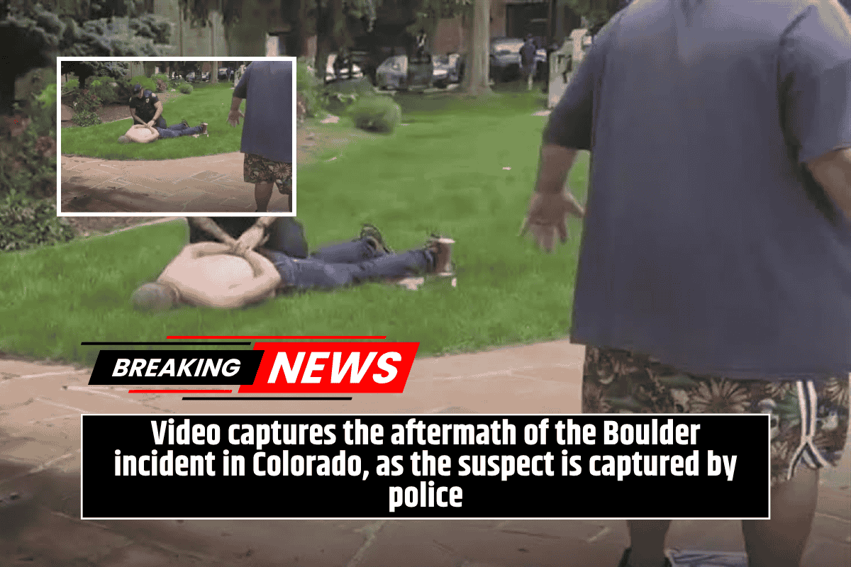 Video captures the aftermath of the Boulder incident in Colorado, as the suspect is captured by police