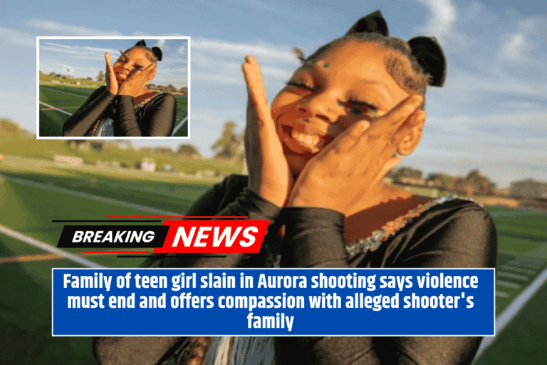Family of teen girl slain in Aurora shooting says violence must end and offers compassion with alleged shooter's family