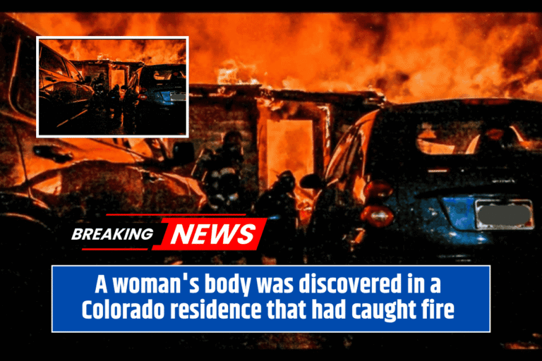 A woman's body was discovered in a Colorado residence that had caught fire