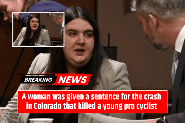 A woman was given a sentence for the crash in Colorado that killed a young pro cyclist