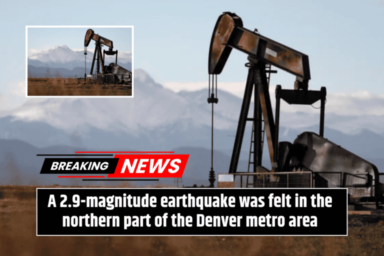A 2.9-magnitude earthquake was felt in the northern part of the Denver metro area