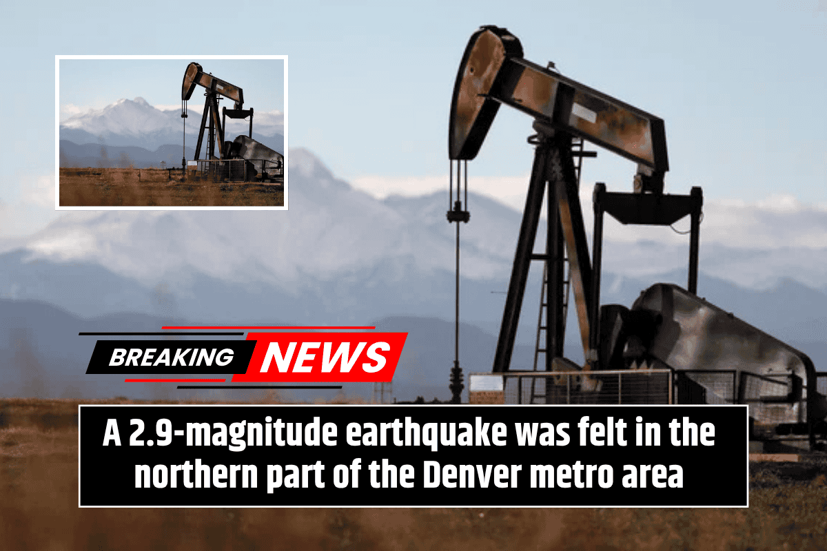 A 2.9-magnitude earthquake was felt in the northern part of the Denver metro area