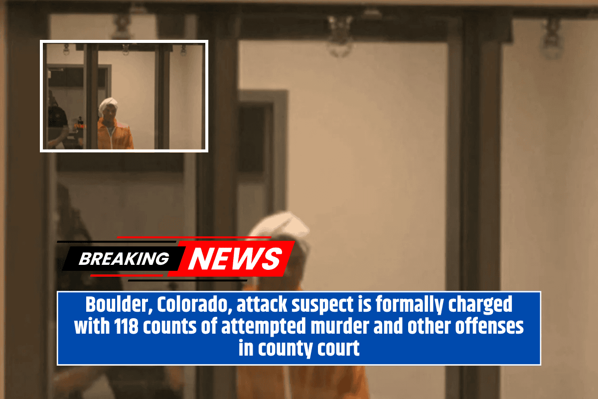 Boulder, Colorado, attack suspect is formally charged with 118 counts of attempted murder and other offenses in county court
