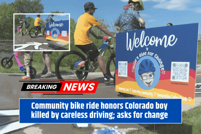 Community bike ride honors Colorado boy killed by careless driving; asks for change