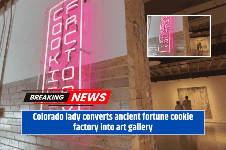 Colorado lady converts ancient fortune cookie factory into art gallery